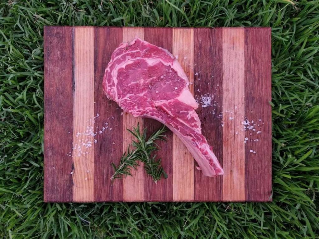 Willarah Farm Ribeye on a timber board